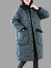 Lockerer Kurzmantel mit Tasche Midi-Länge Knopfmantel für Damen